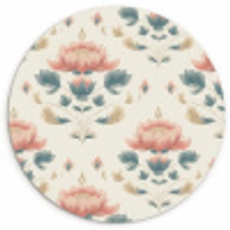 Lotus - Bloemen - Roze Wandcirkel kunststof plaat 5mm dik klein 188 -3d