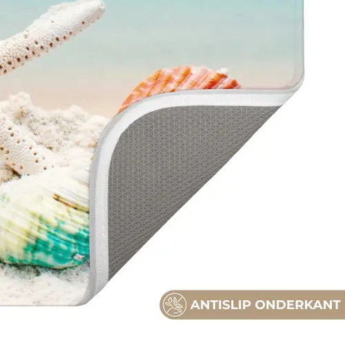 Strand - Zeester - Schelpen - Zee WCmat klein -USP_AntislipNL