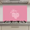 Frambozen - Steel - Getekend - Roze keuken achterwand spatscherm klein -3d_website