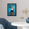 Vogel - Toekan - Blauw - Quotes fotolijst zwart zonder passe partout klein -sfeer4