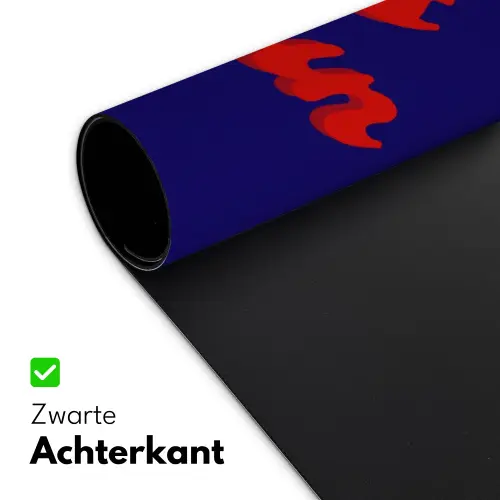 Blauw - Rood - Yes fun - 3D Muismat XXL klein -sfeer2