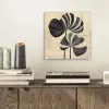 Zwart - Bladeren - Strepen - Minimalistisch plexiglas 5mm klein -sfeer1