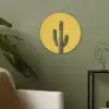 Cactus - Groen - Minimalistisch Akoestische PET Vilt - Rond klein -sfeer2
