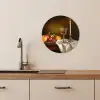 Fruit -  Stilleven - Wijn - Kaars KitchenYeah - Keuken - Wandcirkel Forex klein -sfeer3
