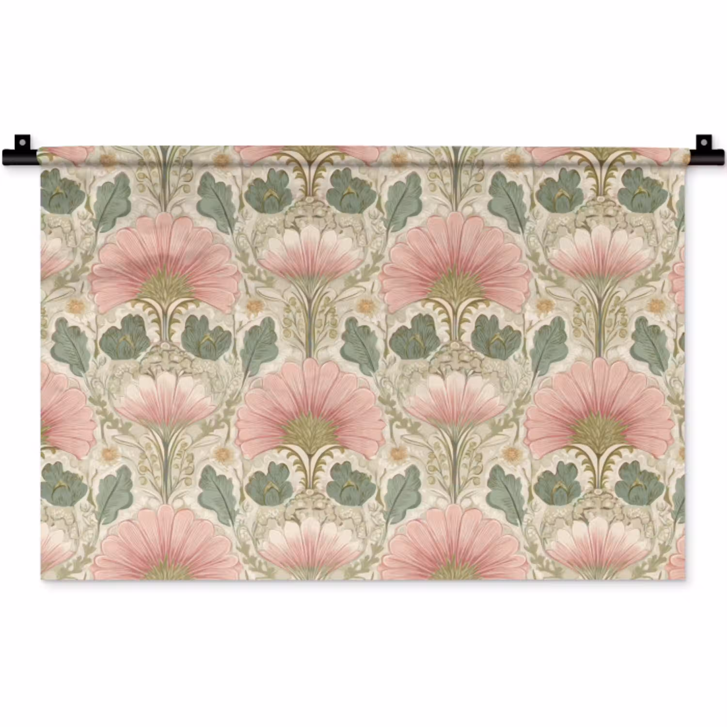 Klassiek - Patroon - Roze Wandkleed katoen klein 269 -zz3d