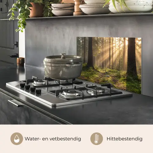 Bos - Zonlicht - Gras keuken achterwand spatscherm klein -usp_NL