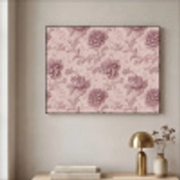 Reliëf - Pioenrozen - Roze Textielframe zwart klein 947 -sfeer2