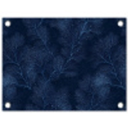 Koraal - Takken - Patroon - Nachtblauw tuinposter los doek klein 239 -3d