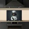 Hond - Garde - Kok keuken achterwand spatscherm klein -sfeer1