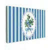 Illustratie - Bessen - Blauw - Strepen Tuinposter op houten frame 2 cm dik klein -3d