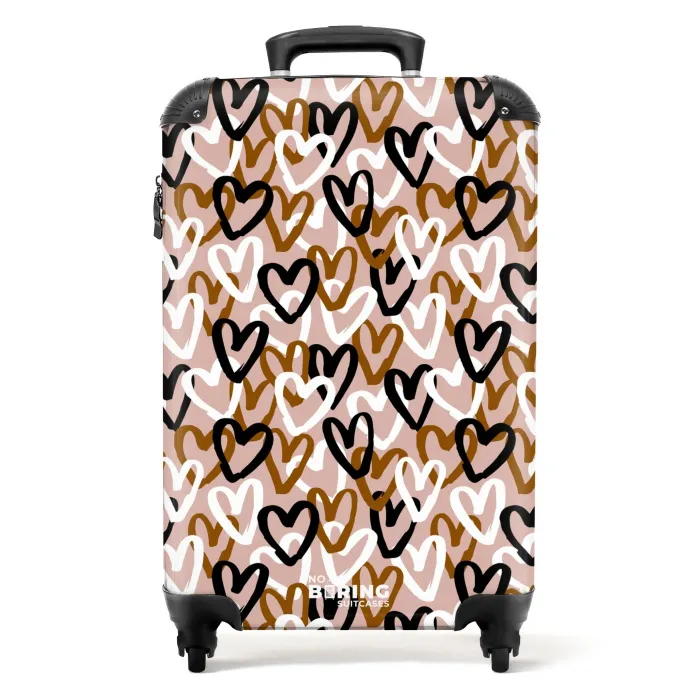 Driedubbele hartenlaag NBS - Handbagage koffer - Kinderen Unisex middel -productfoto_recht