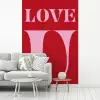 Rood - Love - Valentijn - Roze fotobehang vinyl groot -woonkamer