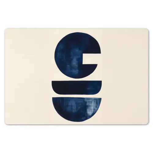 Vormen - Blauw - Abstract Placemat vinyl groot -zzsfeer1_Kitchenyeah-website