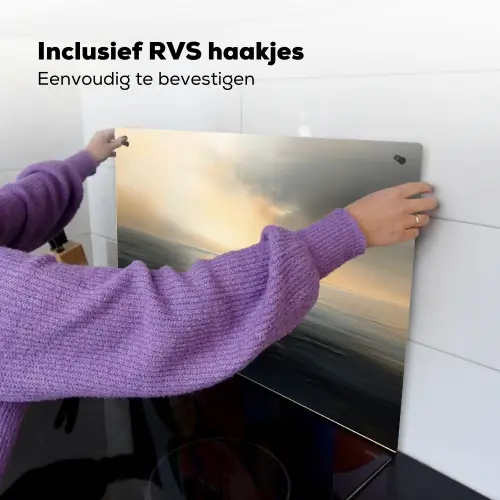 Zon - Horizon - Zee Inductie beschemer met haakjes klein -ky-ophangen-nl