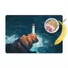 Vuurtoren - Rots - Zee - Golven Placemat vinyl groot -zzzproduct_Kitchenyeah-website