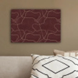 Abstract - Modern - Bruin canvas 2cm klein 34 -sfeer3