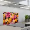 Drink - Bloemen - Yellow keuken achterwand spatscherm klein -3d_schuin