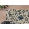 Pauw - Bloemen - Blauw muismat rubber klein 262 -closeup
