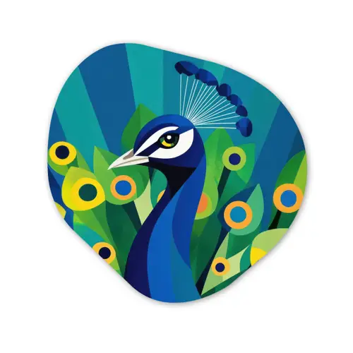 Pauw - Cirkels - Blauw Wandcirkel Organisch Aluminium middel -3d