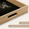 Bloembollen - Wit - Vaas - Minimalistisch Dienblad Rechthoek middel -USP_HandgreepNL