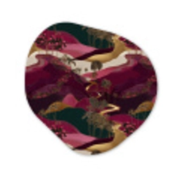 Magisch - Palmbomen - Goud Wandcirkel Organisch Forex 3mm klein 629 -3d