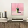 Beker - Rietje - Minimalistisch - Groen plexiglas 5mm klein -sfeer1
