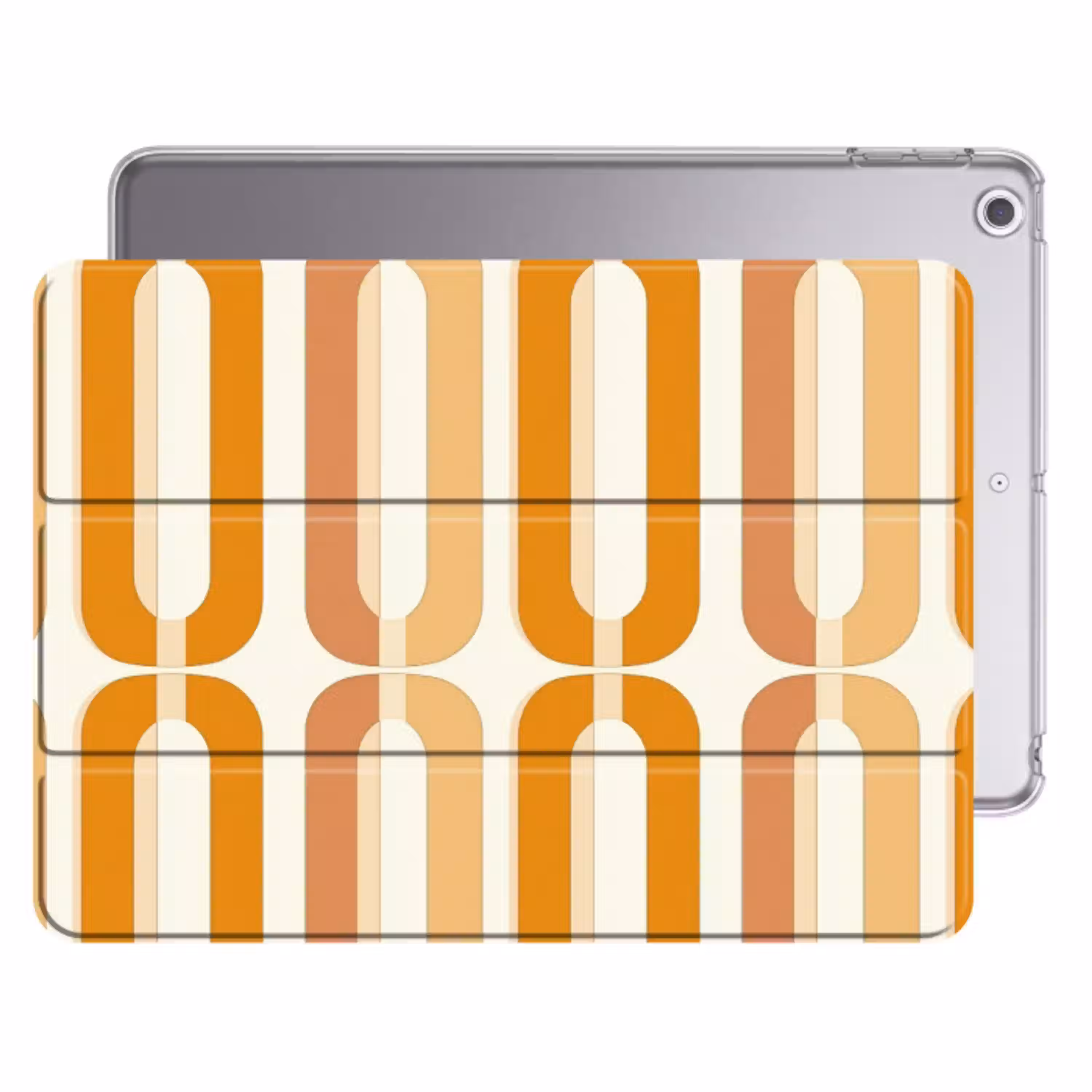 U-vorm - Retro - Oranje Apple iPad 2017 middel 1172 -threedimensional_3d_global