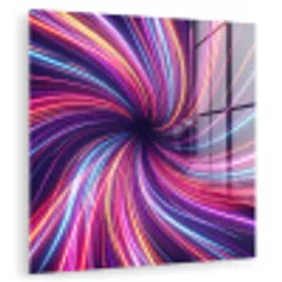 Abstract - Swirl - Futuristic - Neon plexiglas 5mm klein -zzzproduct_nieuw