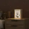 Tijger - Blauwe bloemen - Rustig Light Box met kabel (Kinderlampje) klein -sfeer1_kind