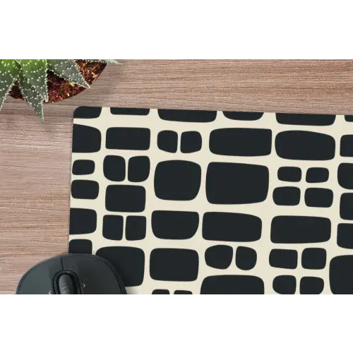 Modern - Organisch - Zwart muismat rubber klein 262 -closeup