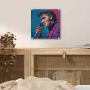 Zingende man - Glitterjas - Microfoon plexiglas 5mm klein -sfeer4