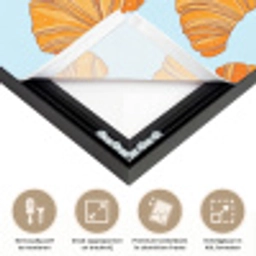 Croissant - Speels - Blauw Textielframe zwart klein 947 -USP_feed_closeupNL