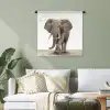 Olifant - Kinderen - Jongens - Dieren - Meisjes Wandkleed katoen klein -sfeer7