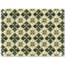 Patroon - Tegel - Groen tuinposter los doek klein 239 -3d