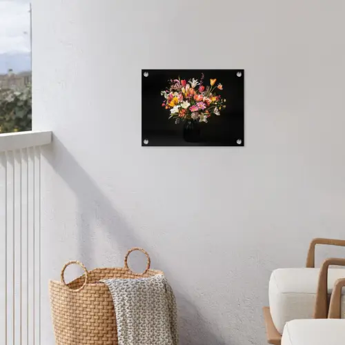 Vaas - Bloemen - Tulpen tuinposter los doek klein -sfeer8