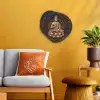 Boeddha - Mantra - Meditatie - Spiritueel - Koper Wandcirkel Organisch Forex 3mm klein -sfeer4