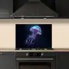 Tentakels - Kwal - Paars - Sprankeling keuken achterwand spatscherm klein -sfeer1