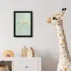 Wereldkaart - Realistisch - Kaart fotolijst zwart zonder passe partout klein -usfeer4_kinderkamer