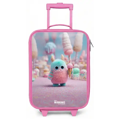 Zoet Monstersnoep Avontuur Kinderkoffer - Roze klein -zz3dotto