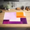 Vlakken - Abstract - Rechthoekig - Oranje Inductie beschermer vinyl 3mm klein -sfeer5