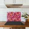Zomer - Vlinder - Donker - Roze keuken achterwand spatscherm klein 900 -sfeer2