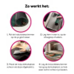 Portret - Vrouw - Kleurrijk - Expressief Inductie beschermer vinyl 3mm klein -wsfeer9_website
