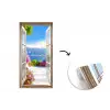 Doorkijk - Berg - Landschap - Uitzicht - Meer fotobehang vinyl groot -3d