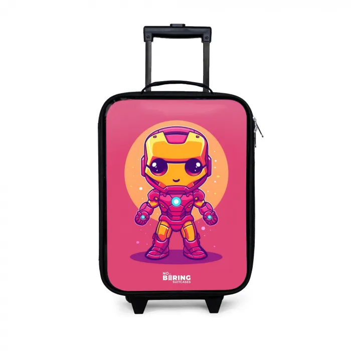 Roze ranger Kinderkoffer - Zwart klein -3d