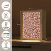 Luipaard - Patroon - Roze Light Box met kabel (Tafellamp) klein 925 -USP_NL