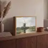Molen - Willem Roelofs - Oude meesters - Kunst Light Box met batterij (Wandlamp) middel -sfeer2