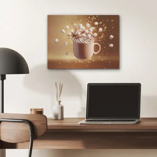 Chocomelk - Drinken - Warm - Bruin PET vilt klein -sfeer5