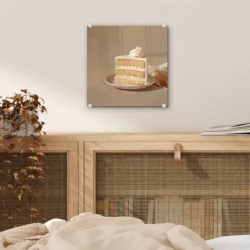 Vanilletaart - Cake - Romig plexiglas 5mm klein -sfeer4