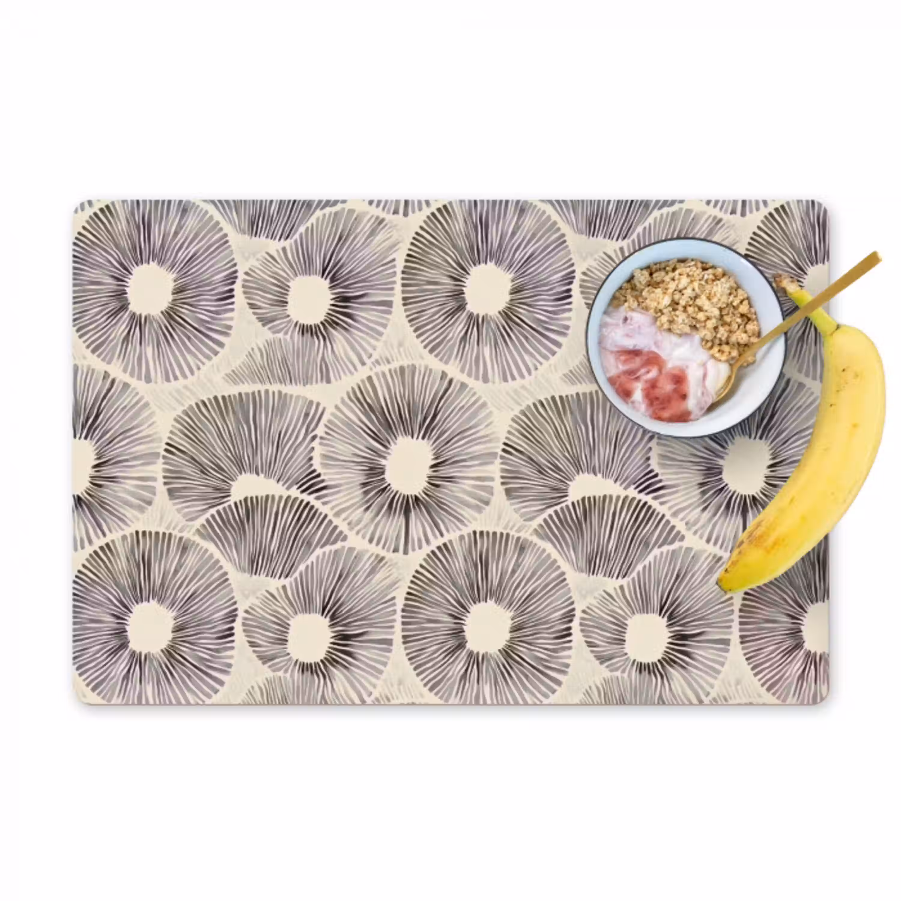 Cirkels - Patroon - Zwart Placemat vinyl groot 368 -zzzproduct_Kitchenyeah-website