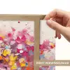 Aquarel - Boom - Kunst - Abstract Light Box met batterij (Wandlamp) middel -USP_websiteprintNL